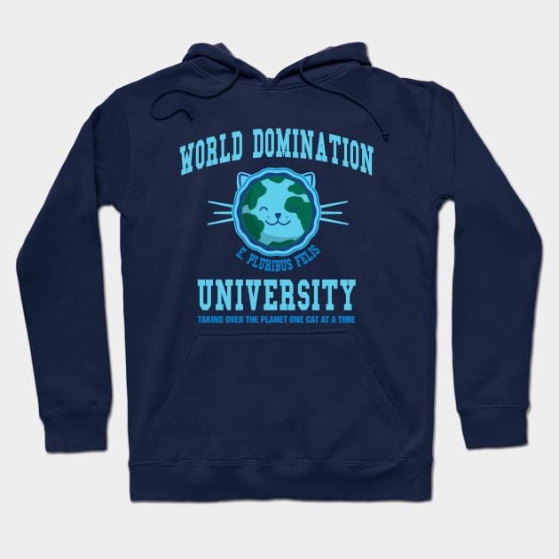 World Domination University Hoodie by fishbiscuit